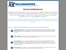 Tablet Screenshot of bullmarketer.com